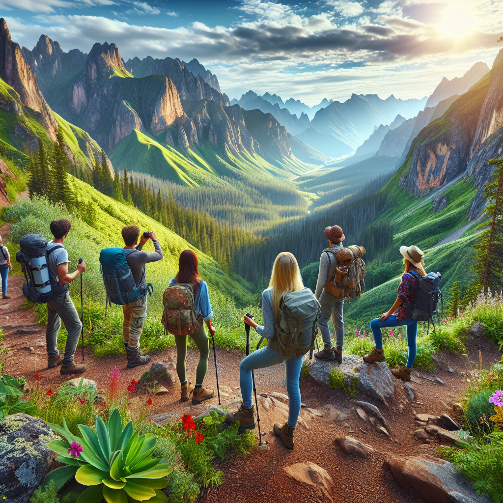 Beautiful mountain trails