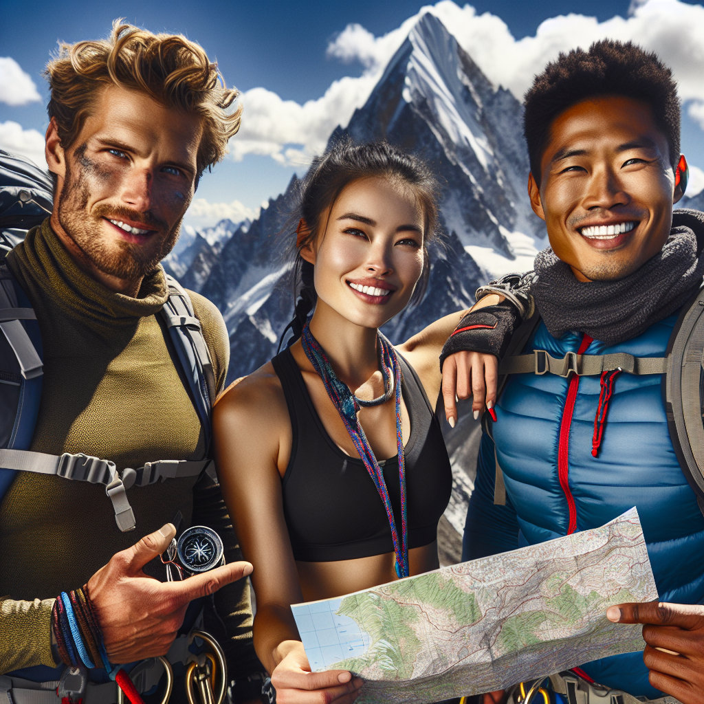 Team of mountain travel experts